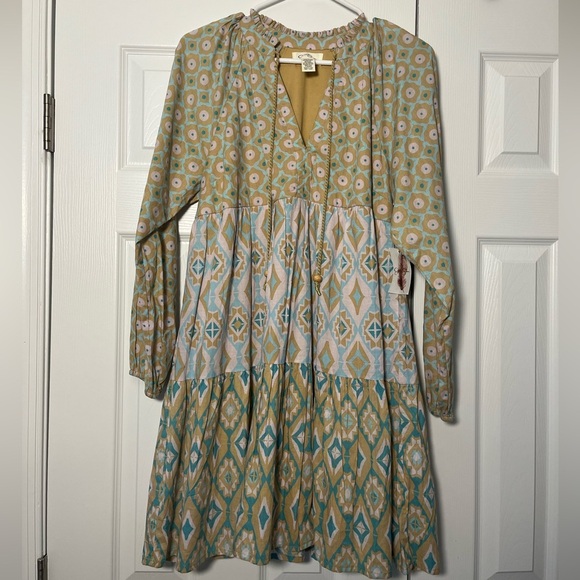 Jessica Simpson Dresses & Skirts - Jessica Simpson Bohemian Geometric Patterned Dress M